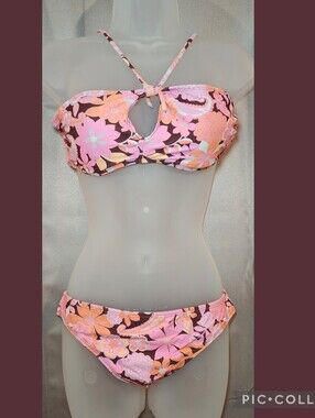 🌸🥥Y2K Ninety-Nine Degrees Coconut Girl Floral Bikini Set🌸🥥